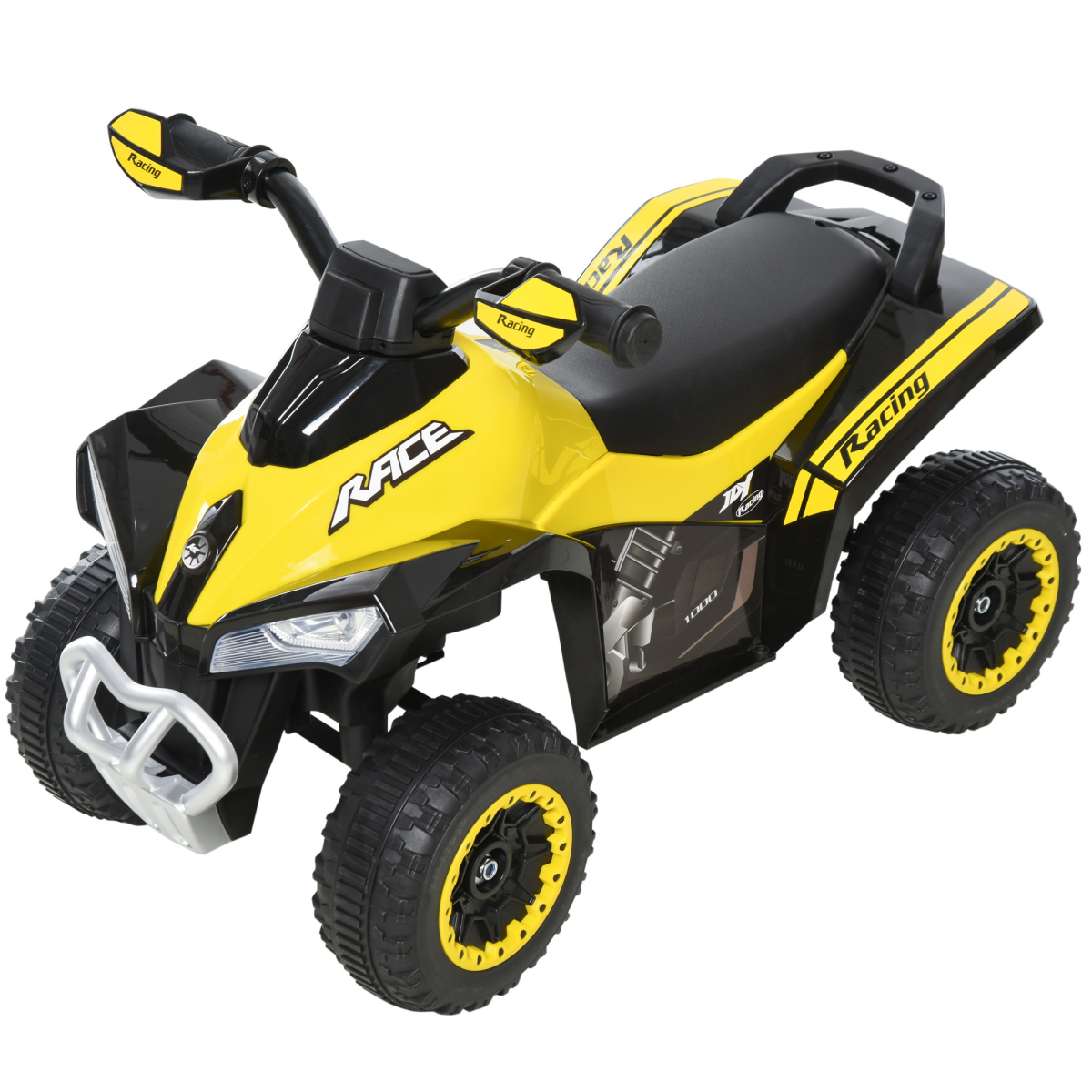Toddler Quad Ride-On Car, Foot-to-Floor, Lights & Music