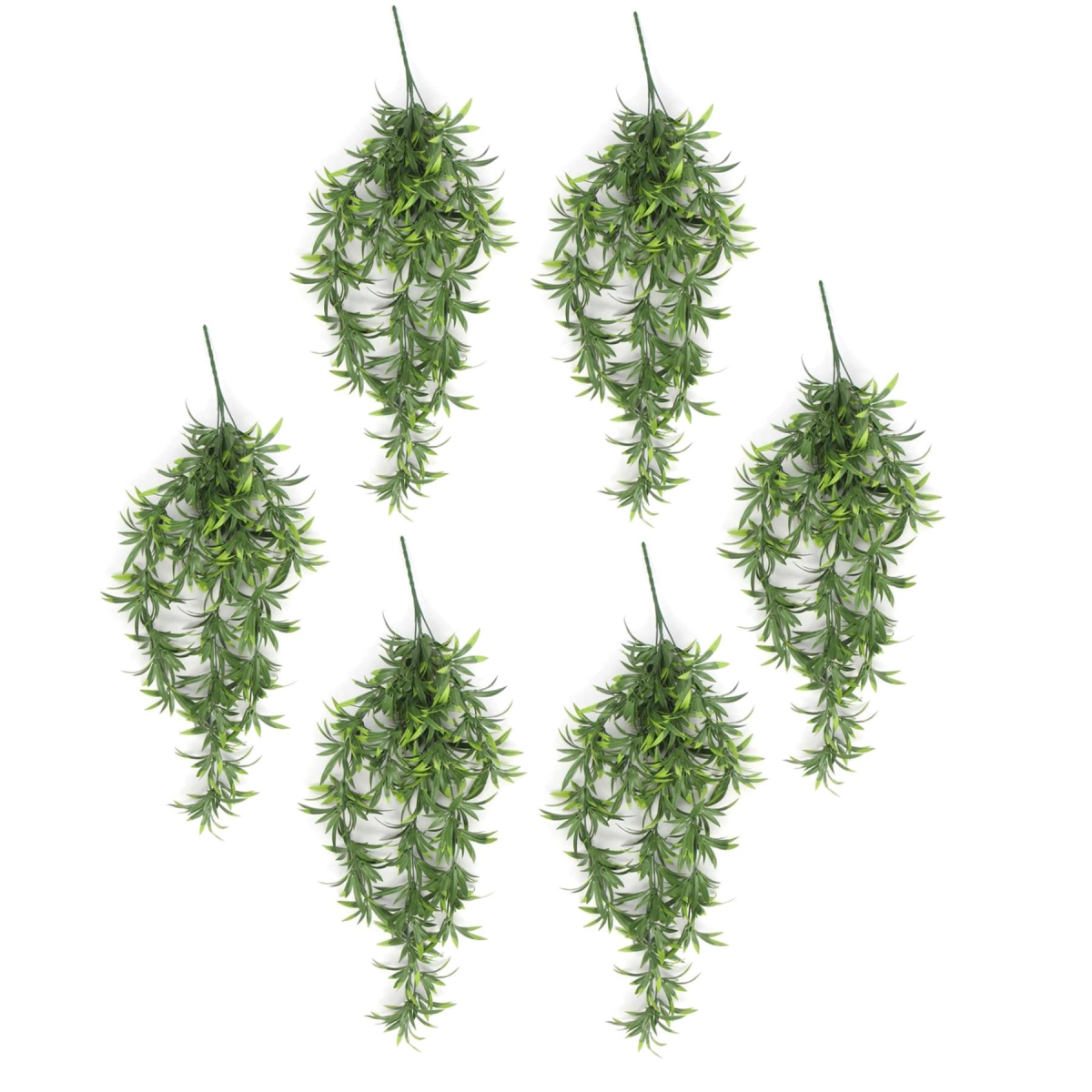 Leaf 70cm Hanging Artificial Fronded Thyme Plant, UV and Fire Resistant