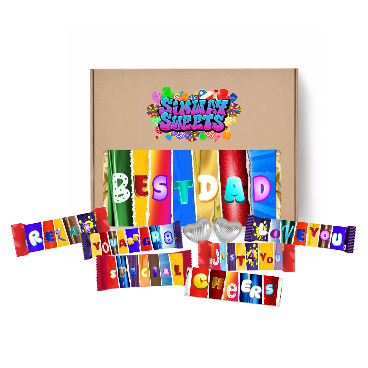 <h2>Fun Father’s Day Novelty Chocolate Wrapper Gift Box – Best Dad</h2>