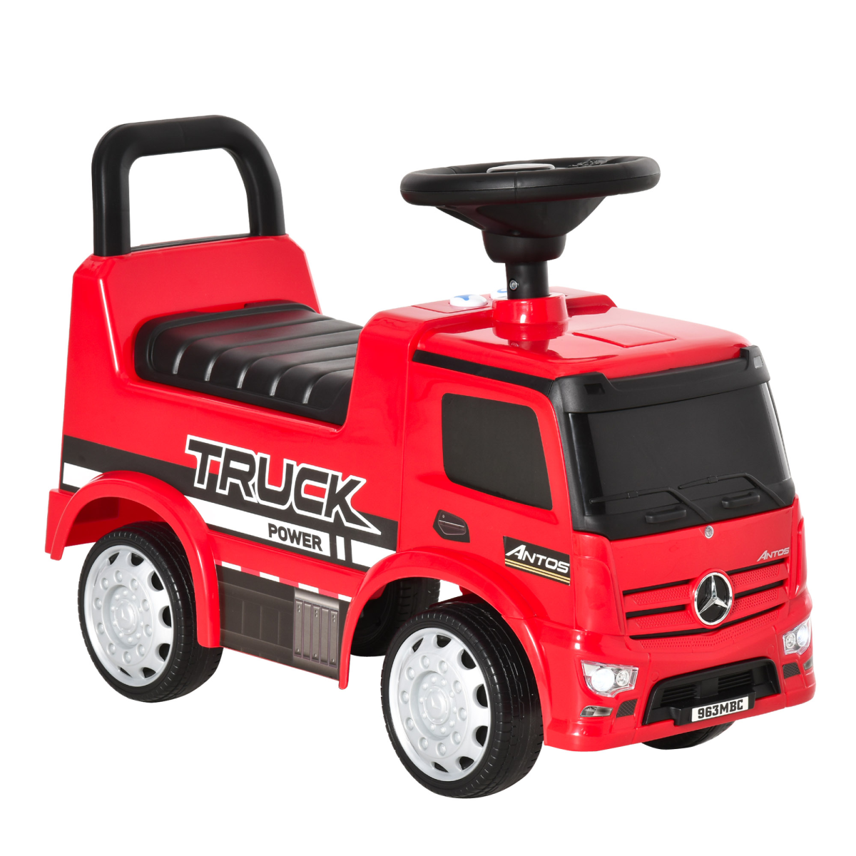 Officially Licensed Mercedes 3-in-1 Ride On Car with Storage for 12-36 Months