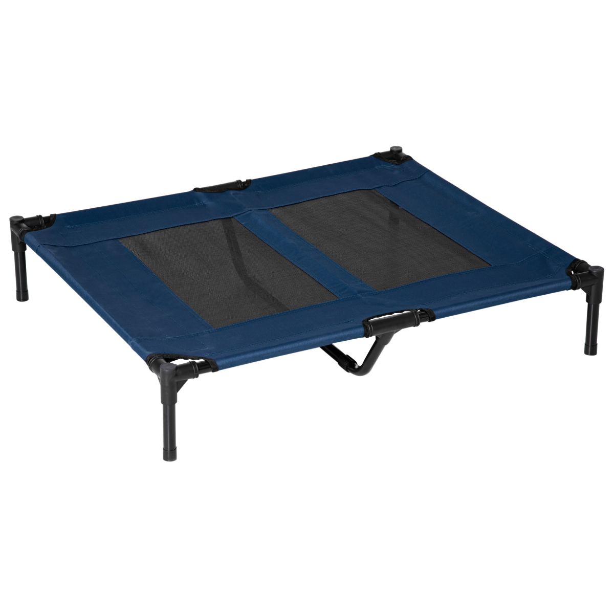 Pawhut Raised Pet Cot Bed for Dogs and Cats, Elevated Hammock with Metal Frame, 600D Oxford Fabric, Portable, Detachable, Easy to Assemble