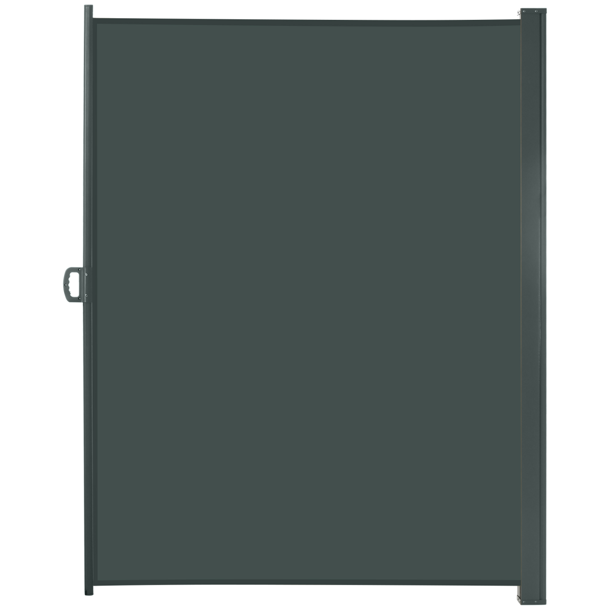 3x2M Retractable Side Awning Screen Fence Patio Privacy Divider Grey