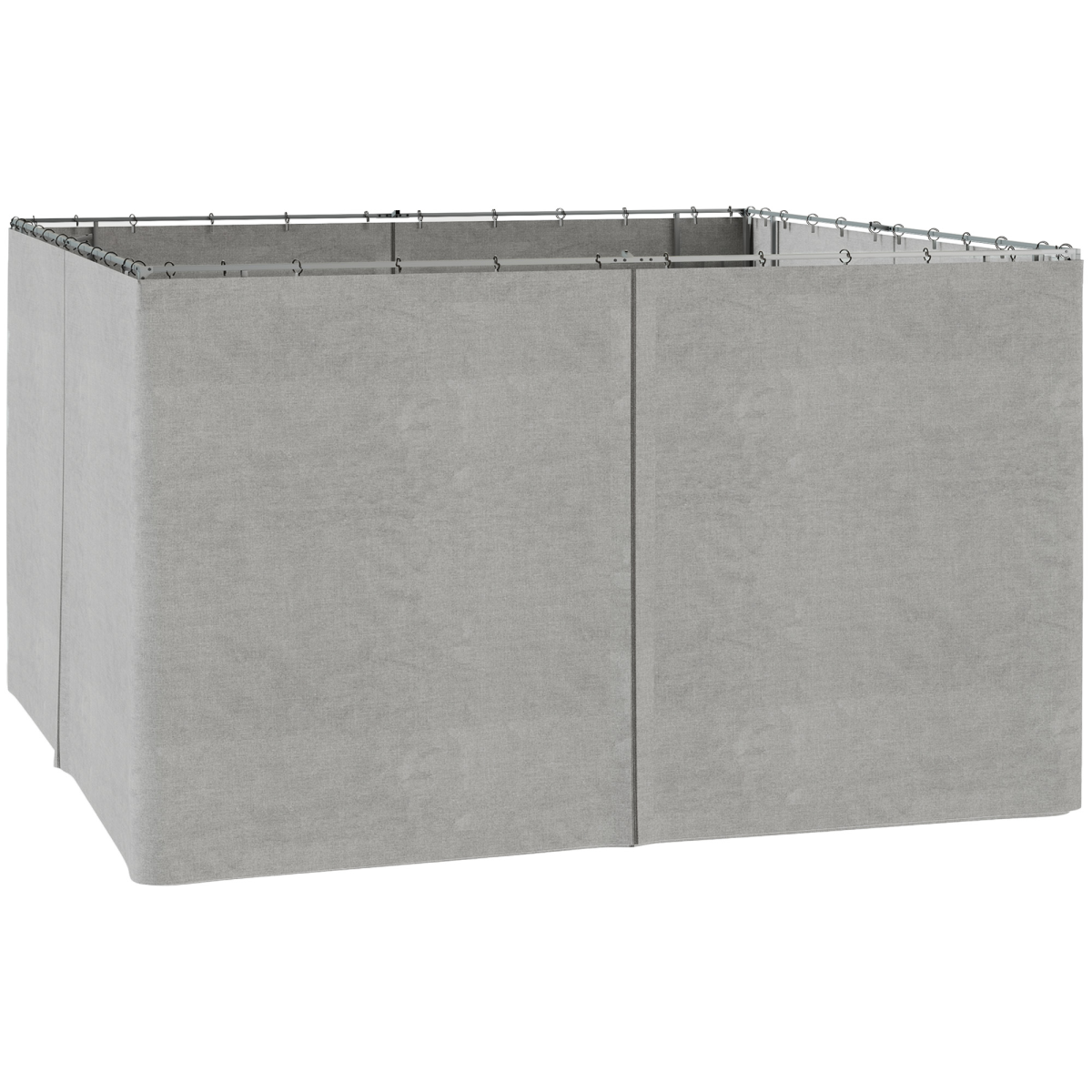 Outsunny Gazebo Replacement Sidewalls Privacy Panel for Most 3 x 4m Gazebos Light Grey