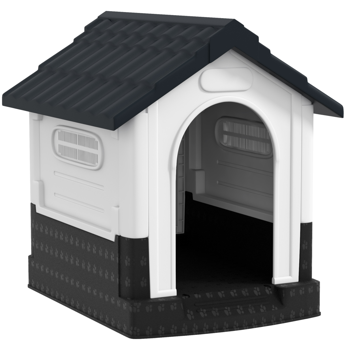 PawHut Outdoor Dog Kennel for Small Dogs, Water-Resistant, Grey