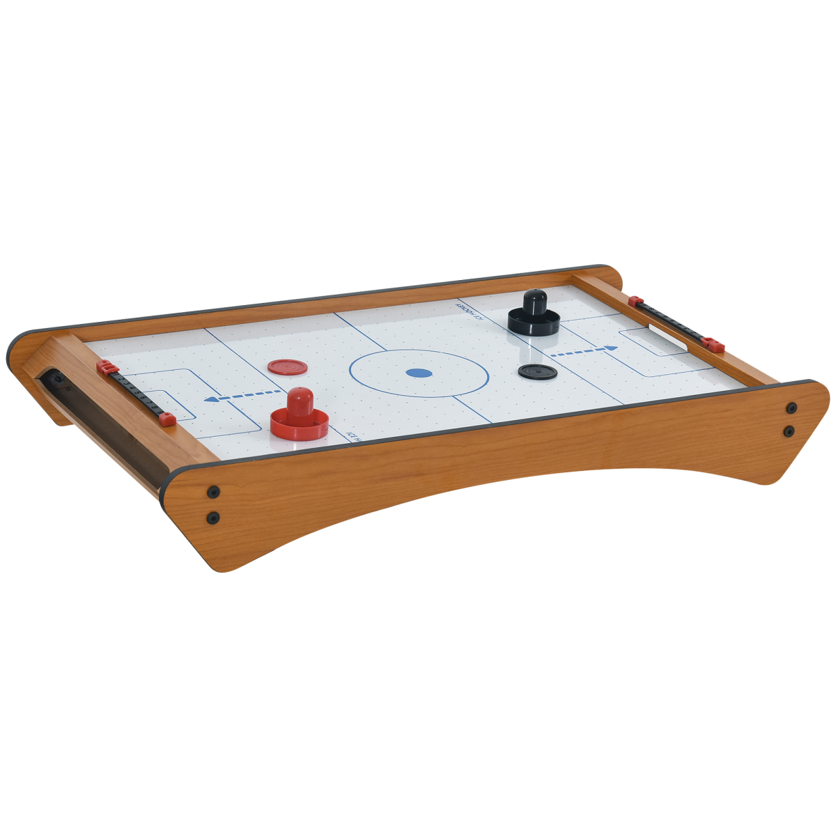 Mini Tabletop Air Hockey Game with 2 Pucks, 2 Pushers and Manual Scoreboard