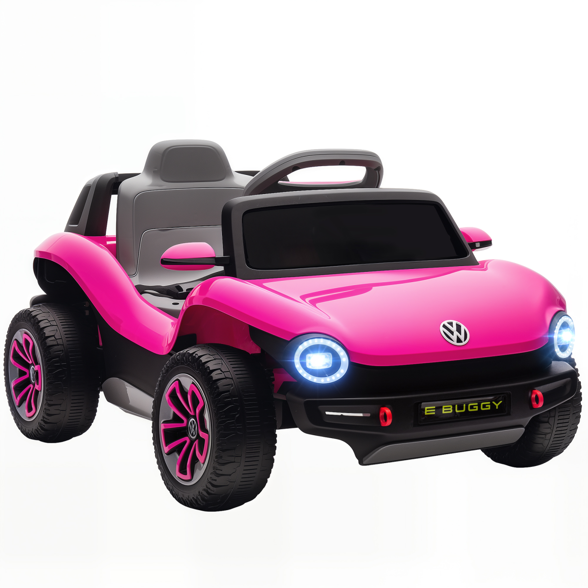 AIYAPLAY Licensed Volkswagen Kids Electric Ride-On Car with Remote, Pink