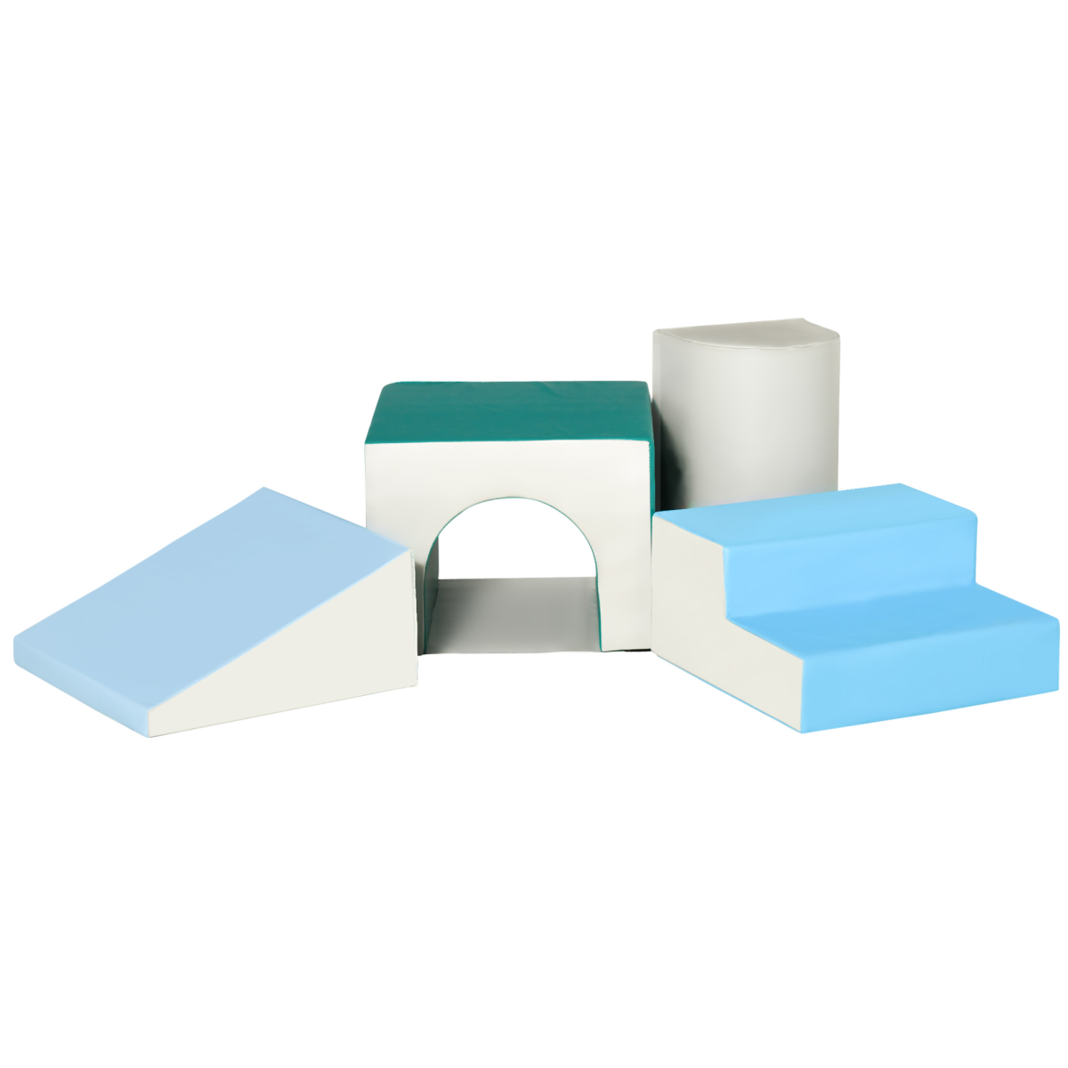 4-Piece Soft Foam Climbing Play Set for Toddlers Age 1-3