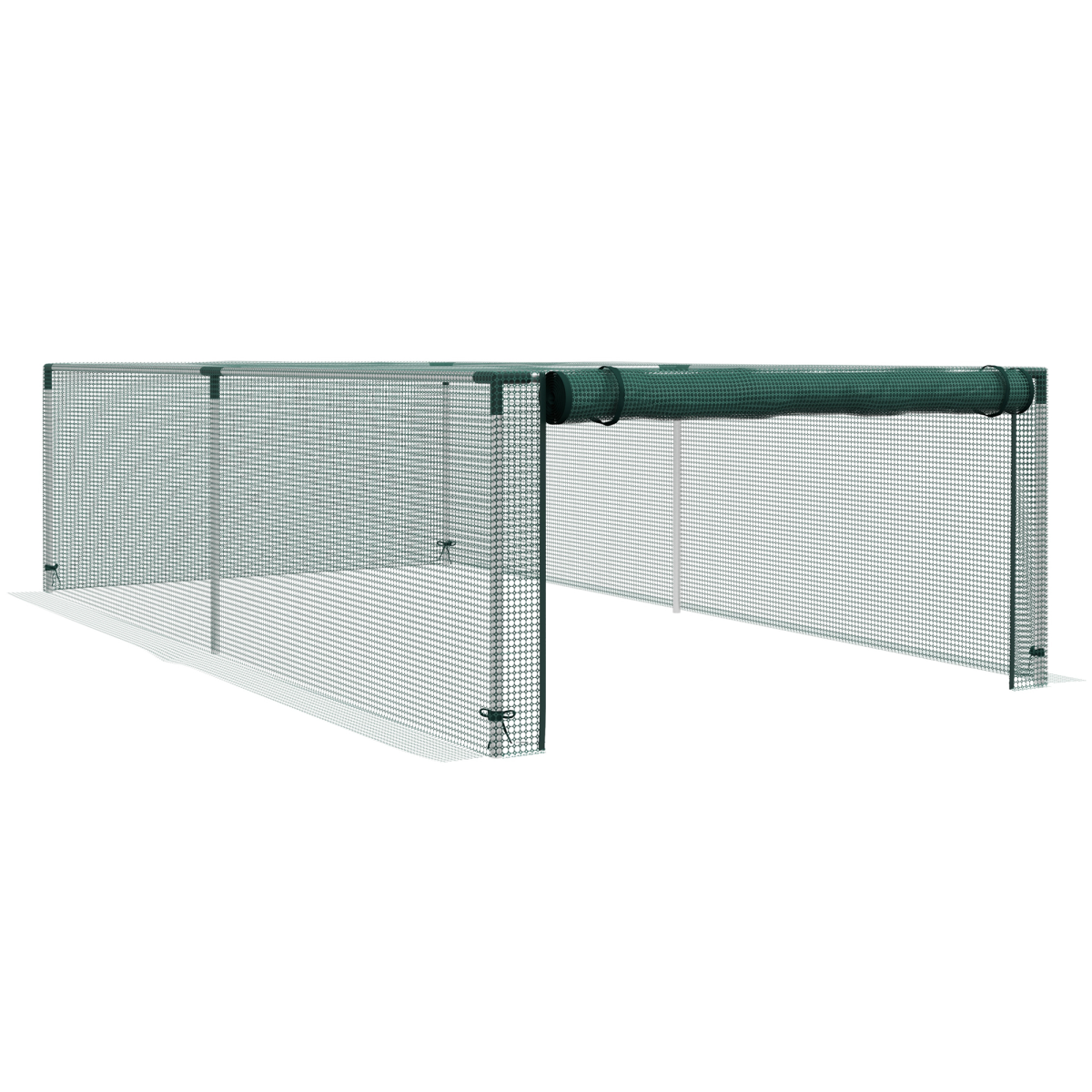 Outsunny Plant Protection Tent Crop Cage with Zipped Door, Green