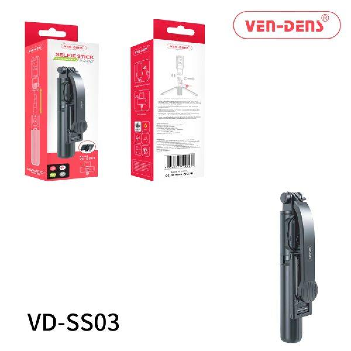 Ven-Dens Anti-Shake Selfie Stick Tripod