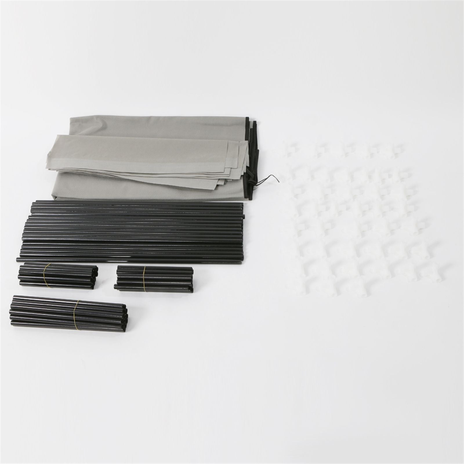 6-Row 2-Line 12-Lattice Non-woven Fabric Shoe Rack, Gray