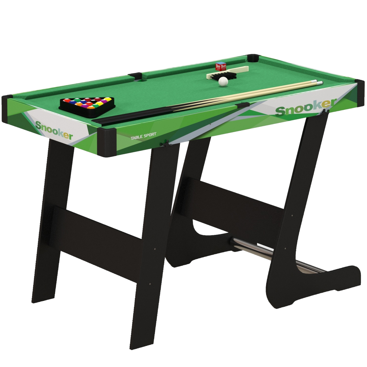SPORTNOW Foldable Freestanding Billiard Table with Accessories
