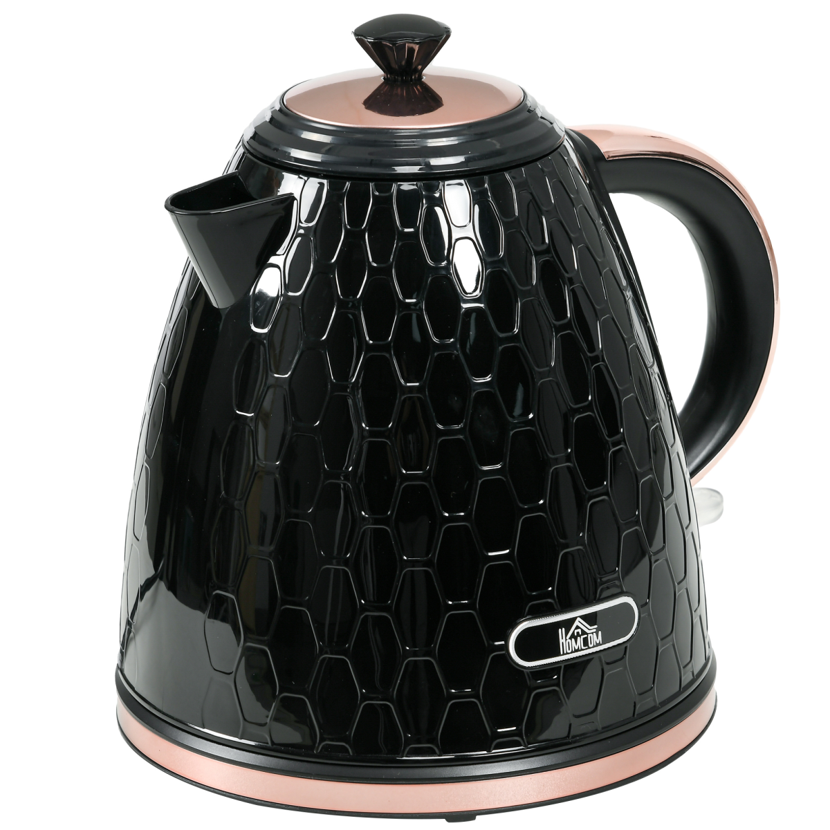 HOMCOM 1.7L 3000W Electric Kettle, Fast Boil, Auto Shut-Off, 360° Base
