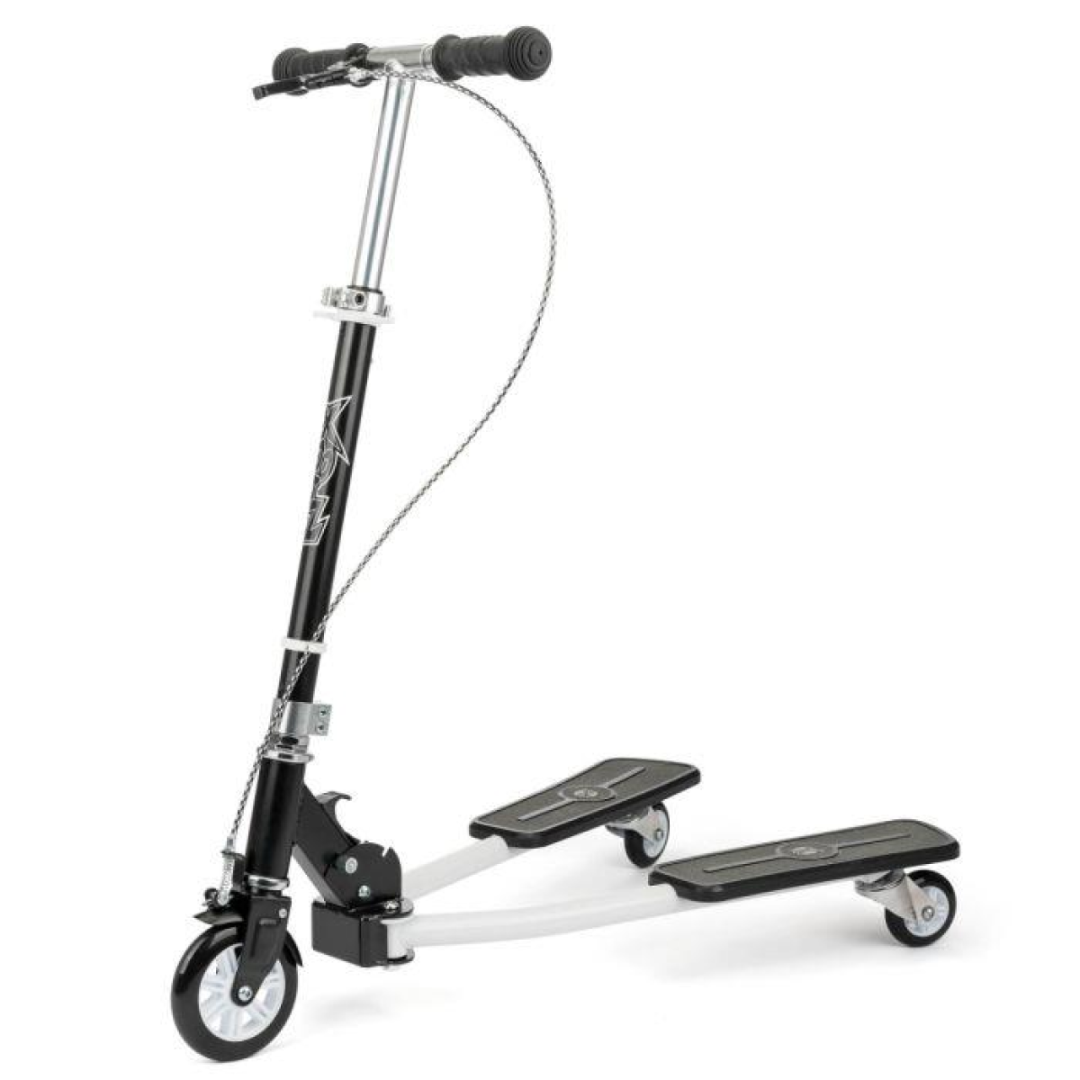 Xootz Pulse Scissor Scooter for Kids with Adjustable Handlebar and Brake, White