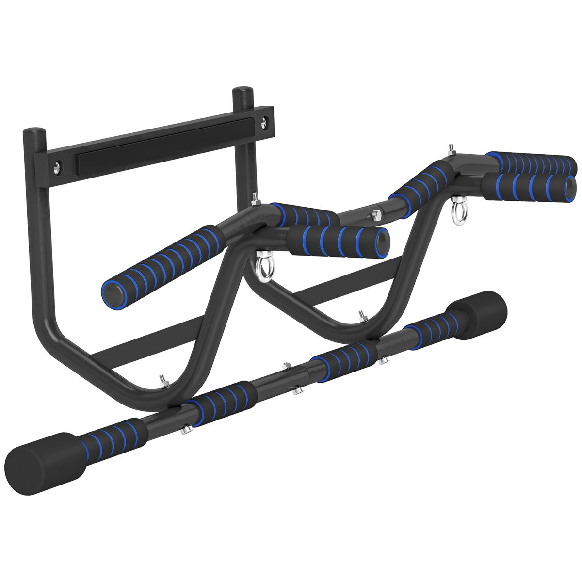 SPORTNOW Multi-Grip Doorway Pull Up Bar with Non-Slip Grips, 150kg