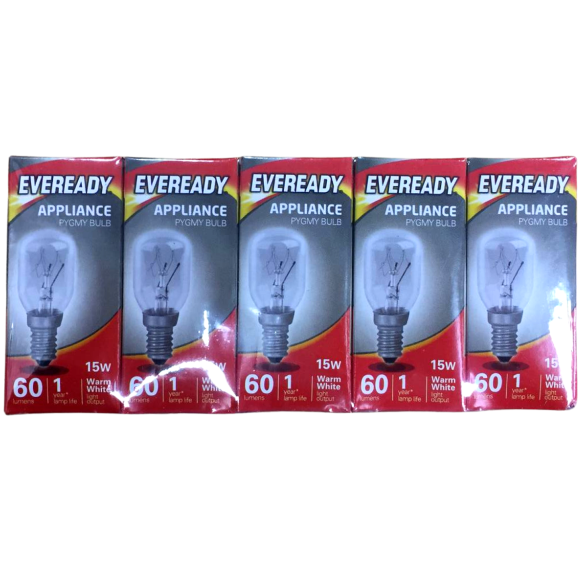 Eveready Pigmy Bulb 15W 60lm SES Clear Warm White Pack of 10