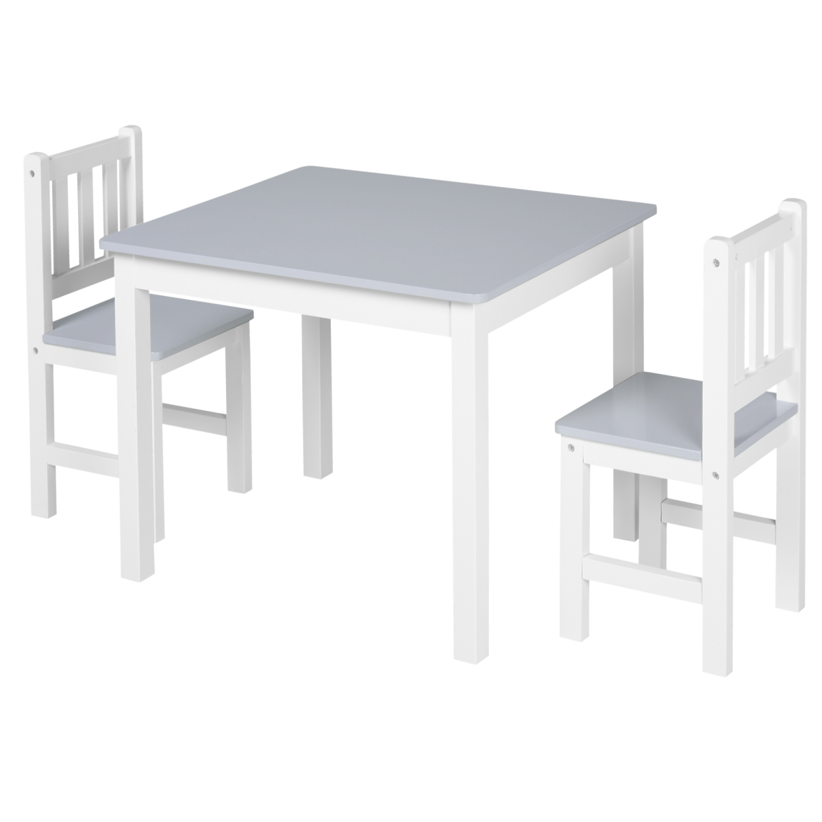 Kids Table and 2 Chairs Set - 3 Piece Toddler Desk and Chair Set