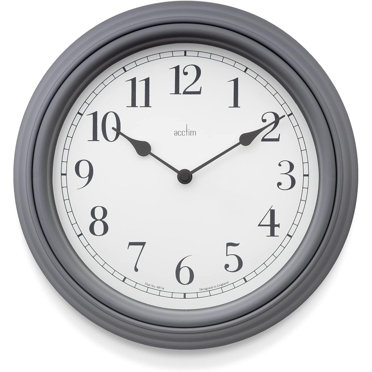 Acctim Devonshire Traditional 28cm Grey Wall Clock