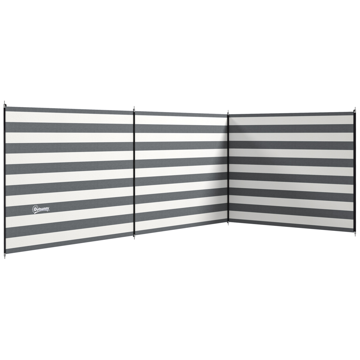 Outsunny Portable Camping Windbreak Privacy Wall 540 x 150 cm