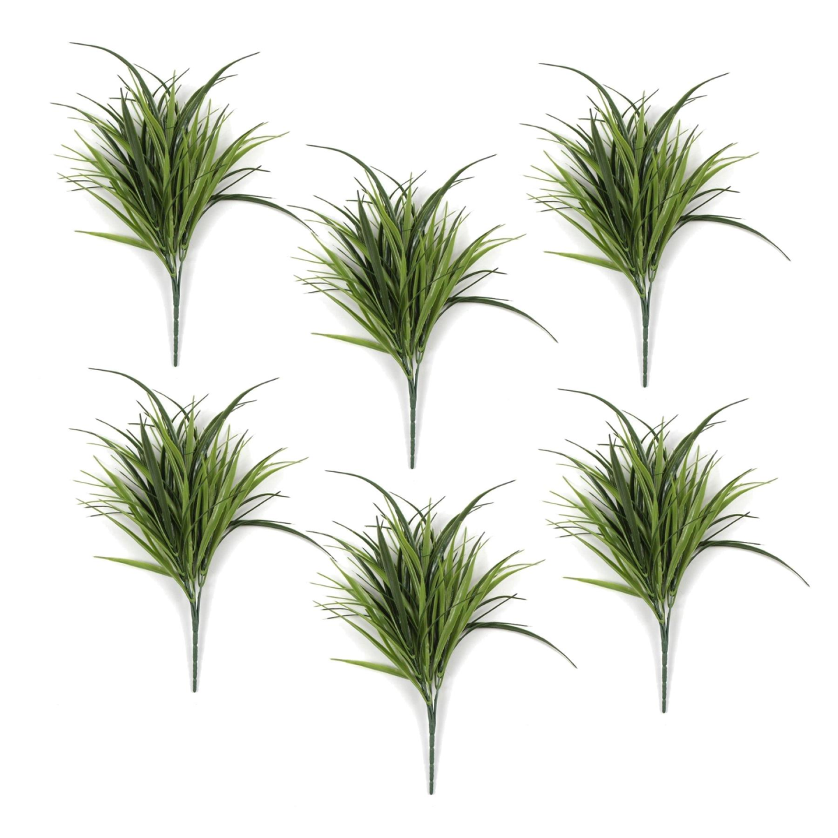 Leaf Pack of 6 x 30cm Fire Resistant Artificial Grass Stem
