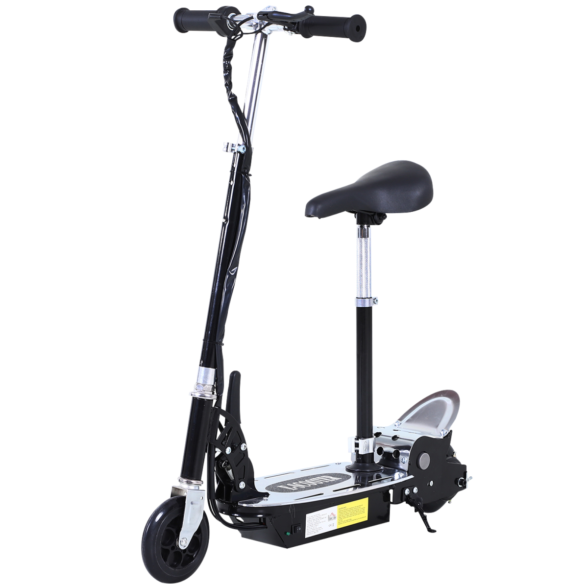 HOMCOM Foldable Electric Scooter for Kids 7-12, 120W, Adjustable Height, Brake, Kickstand