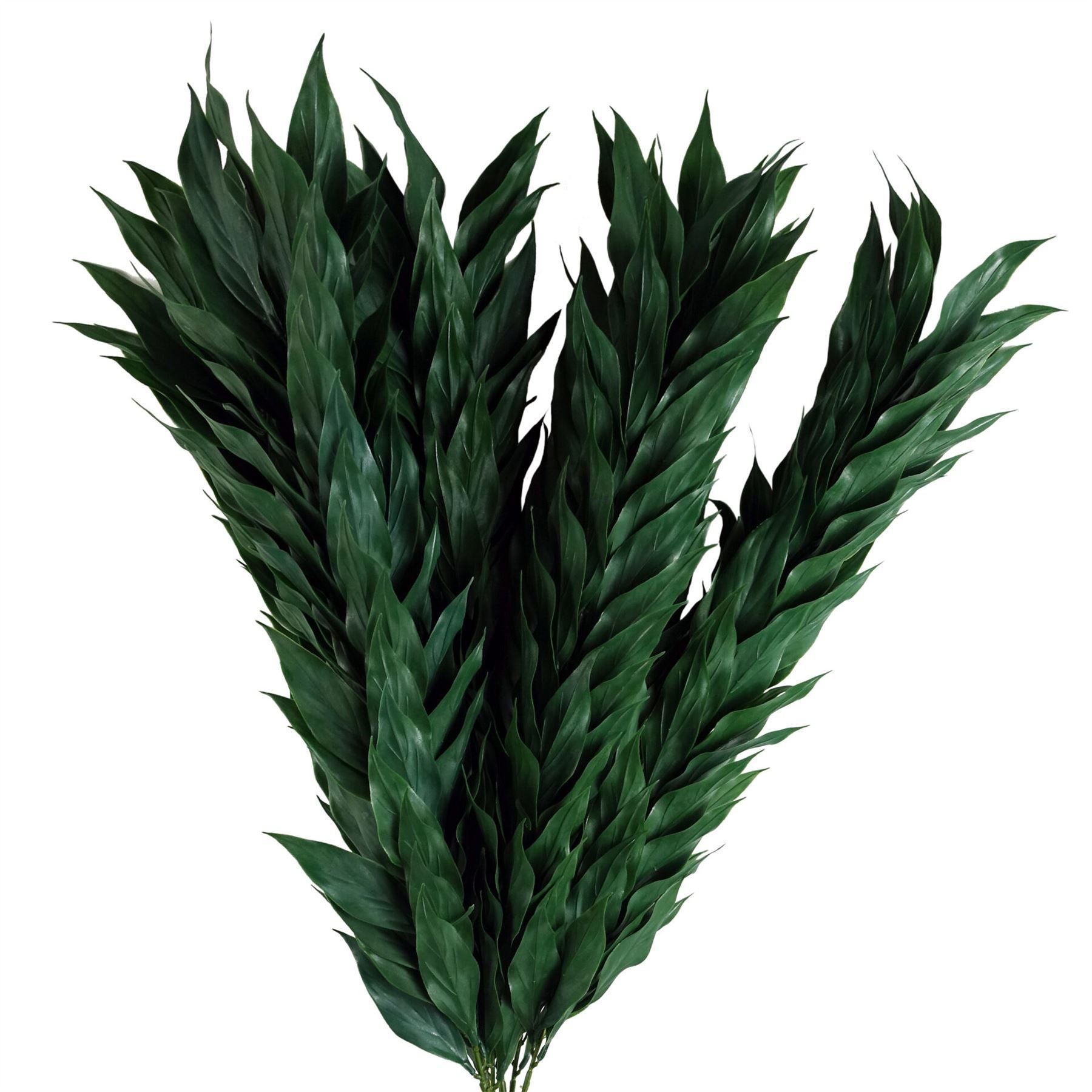 Pack of 6 Artificial Plastic Decorative Leaf Spray, 100cm, Leaf Brand