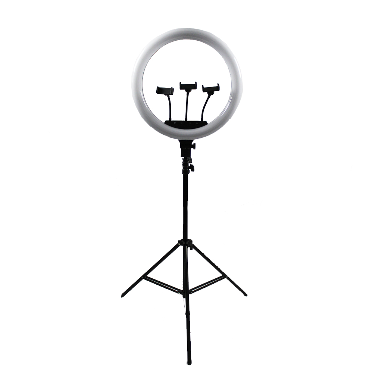 Native Lighting Eclipse Ring Light with Adjustable Tripod and 3 Phone Holders
