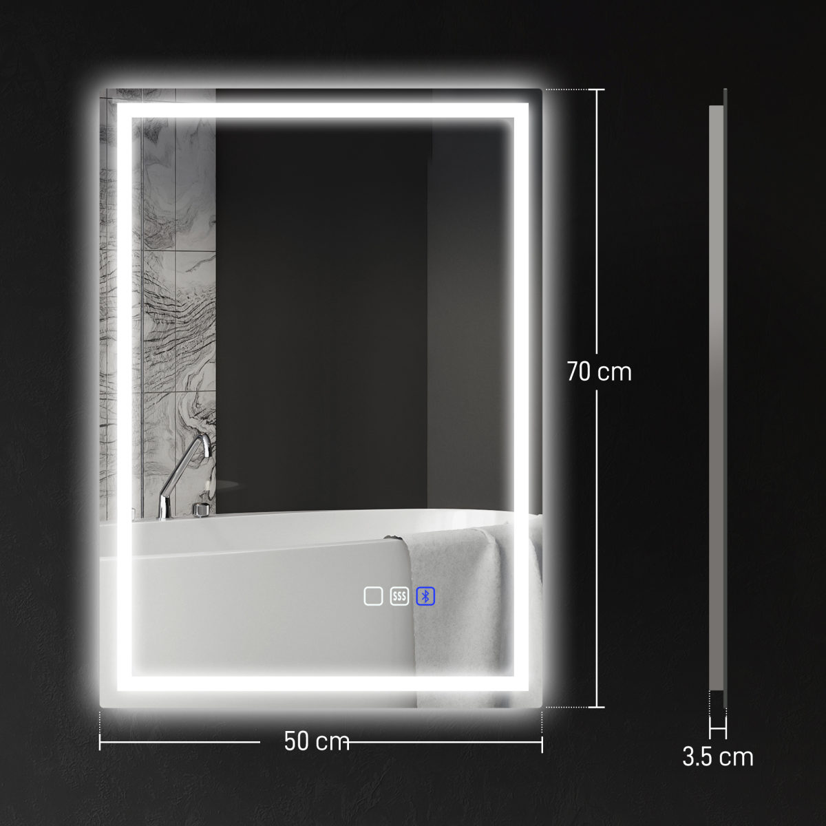 Bathroom Cabinet with Mirror