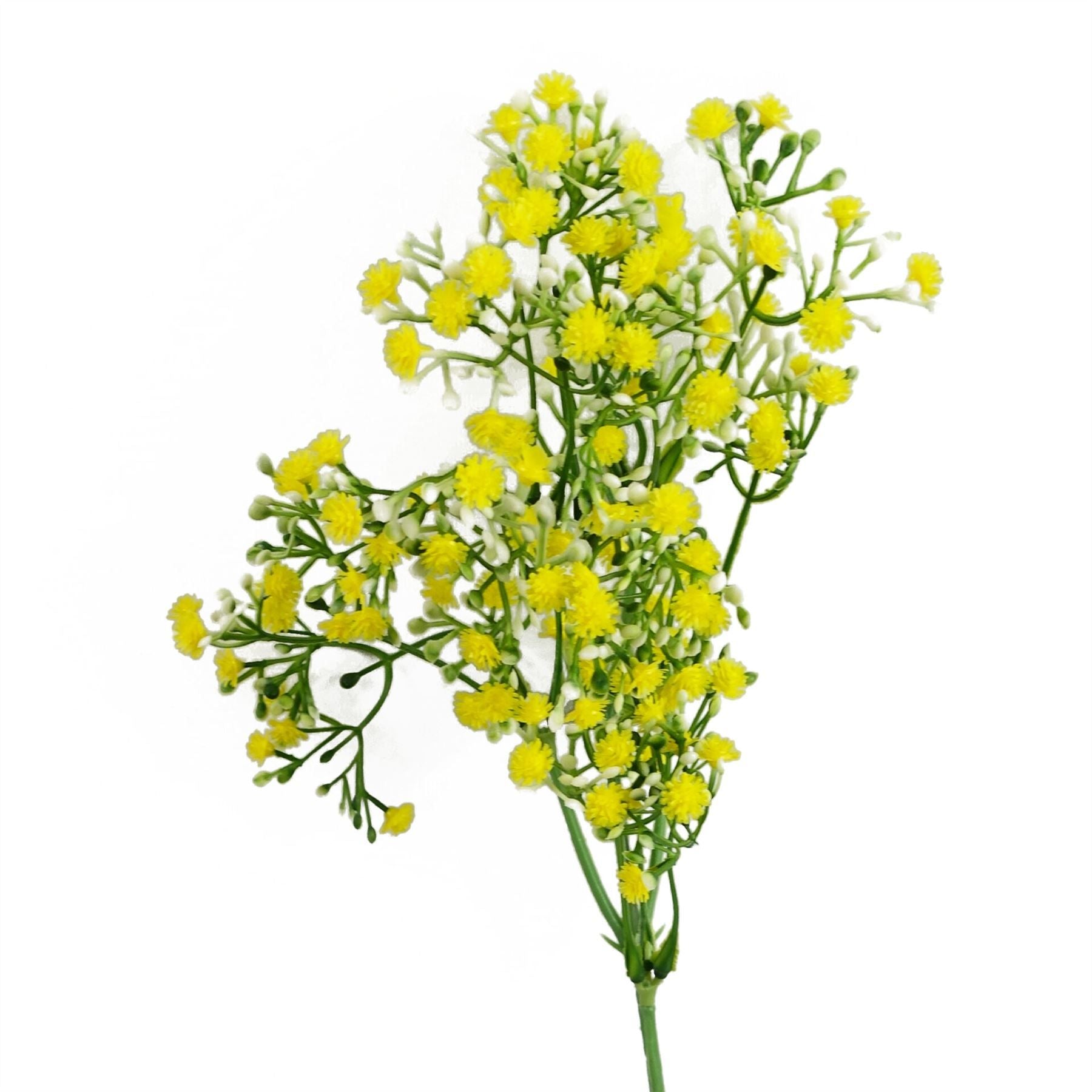 Leaf 55cm Yellow Artificial Gypsophila Stem