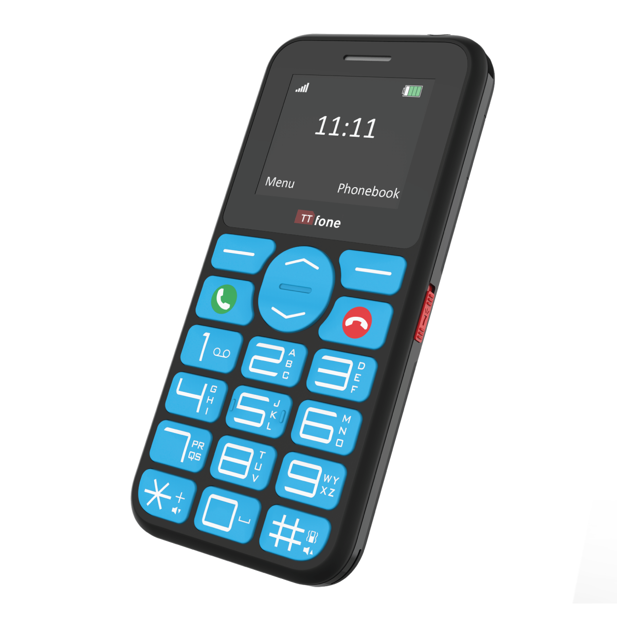 TTfone TT190 Big Button Basic Senior Unlocked Emergency Mobile Phone - Simple Cheapest Phone (with USB Cable)