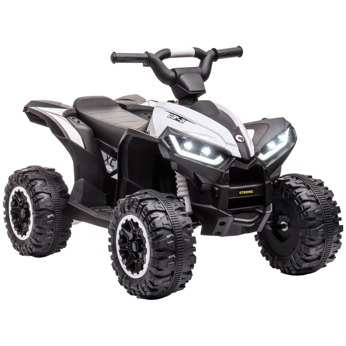 12V Electric Kids Quad Bike Ride-On ATV with LED Lights, Music & Horn