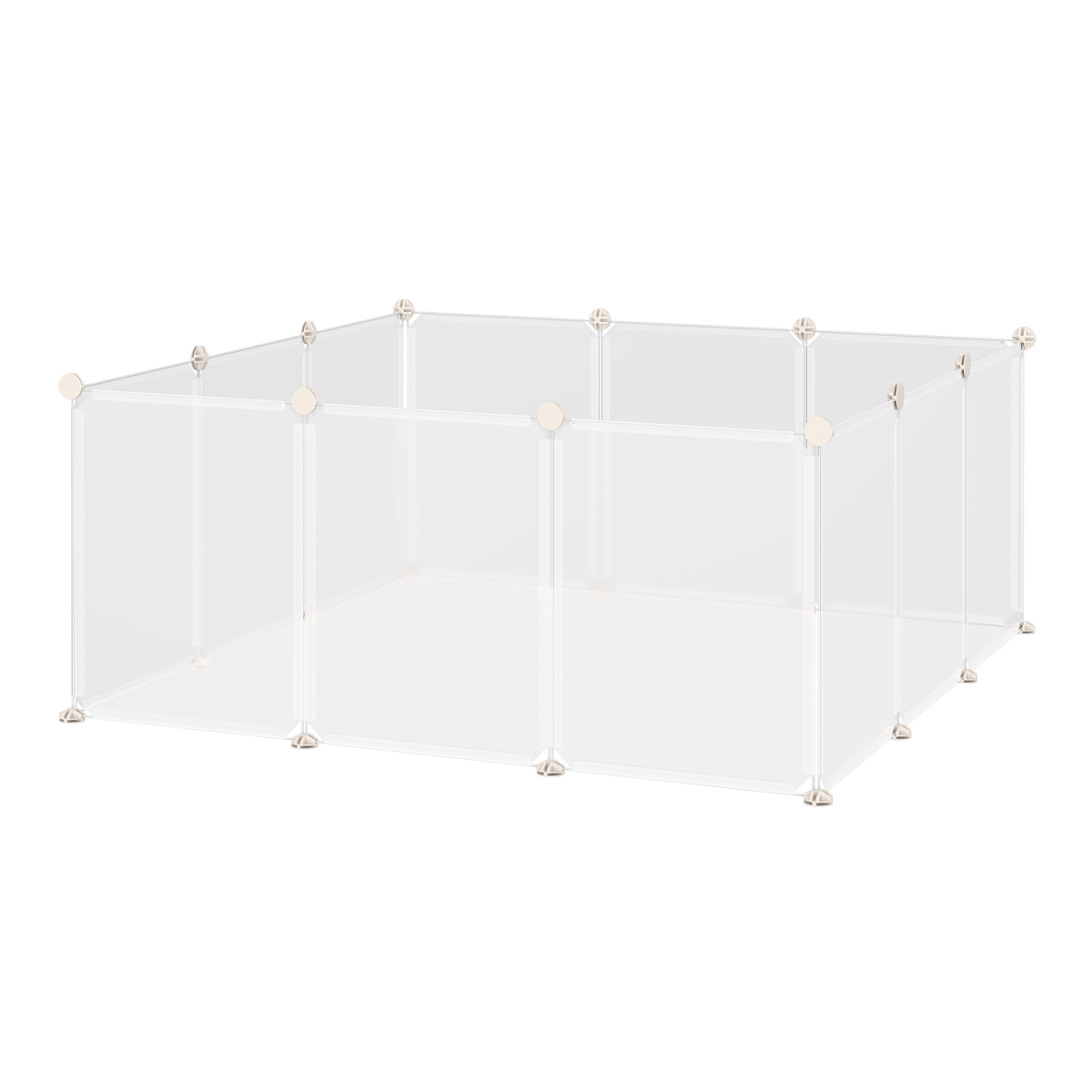 DIY 12-Panel Small Animal Playpen Cage for Rabbits, Chinchillas, Guinea Pigs and Hedgehogs