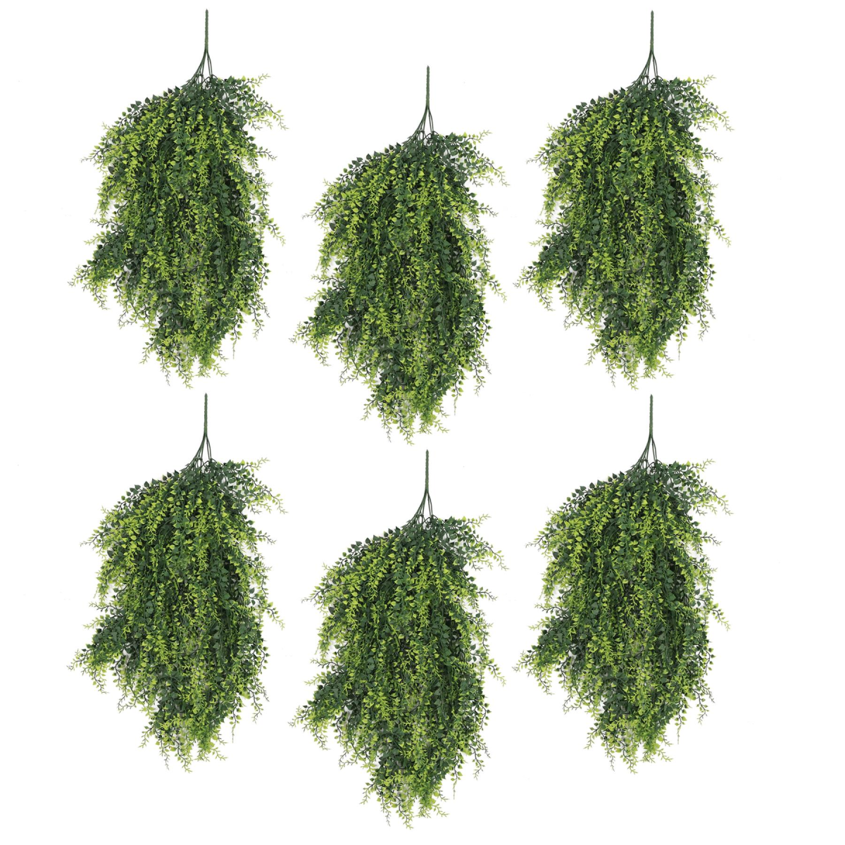 Leaf Pack of 6 85cm Hanging Artificial Foliage Plant, UV and Fire Resistant