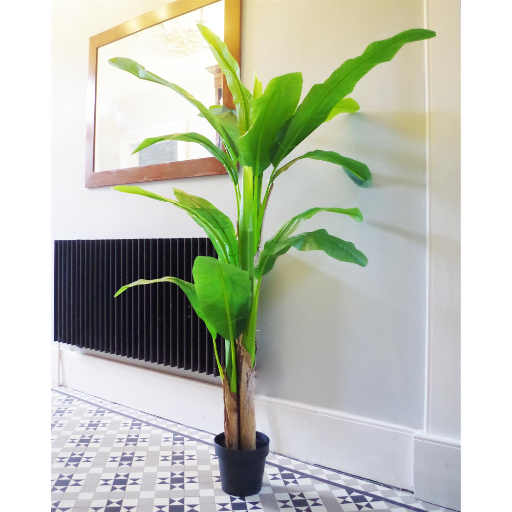 180cm Artificial Banana Plant Large Leaf Tropical Tree with Weighted Pot