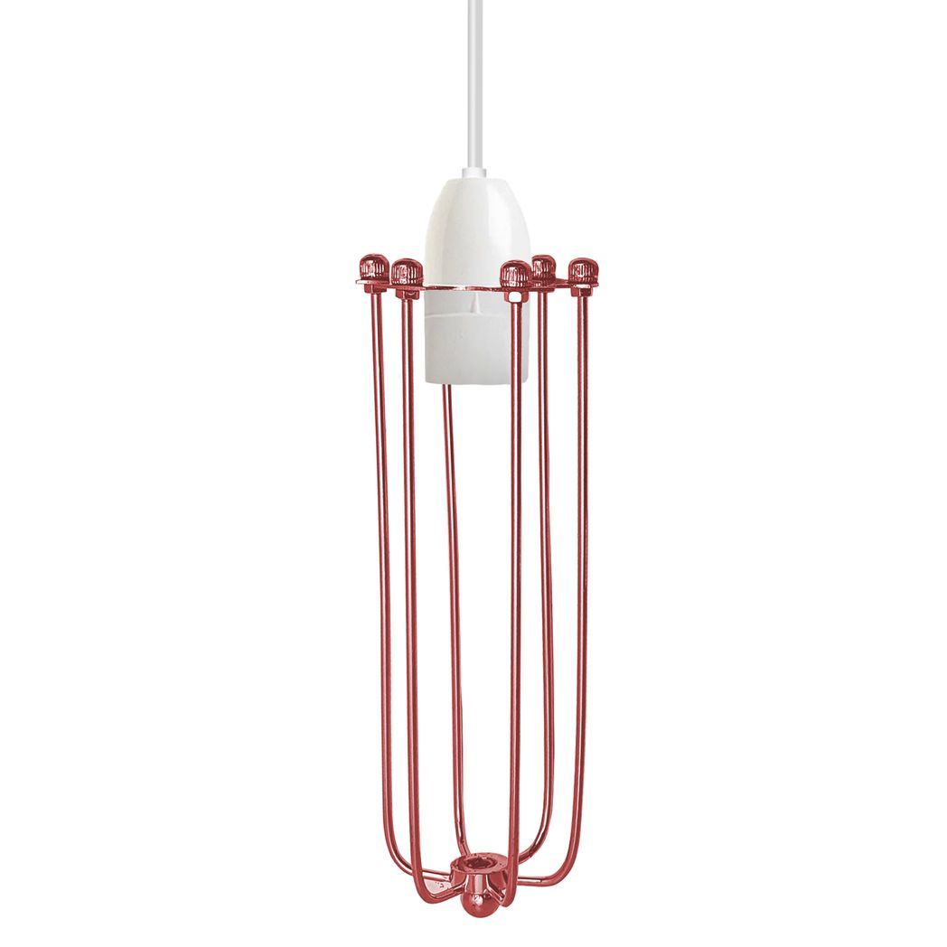 Rose Gold Vintage Industrial Metal Rustic Lampshade Vintage Light Open Wire Frame Lamp Protector Long Cage Shape