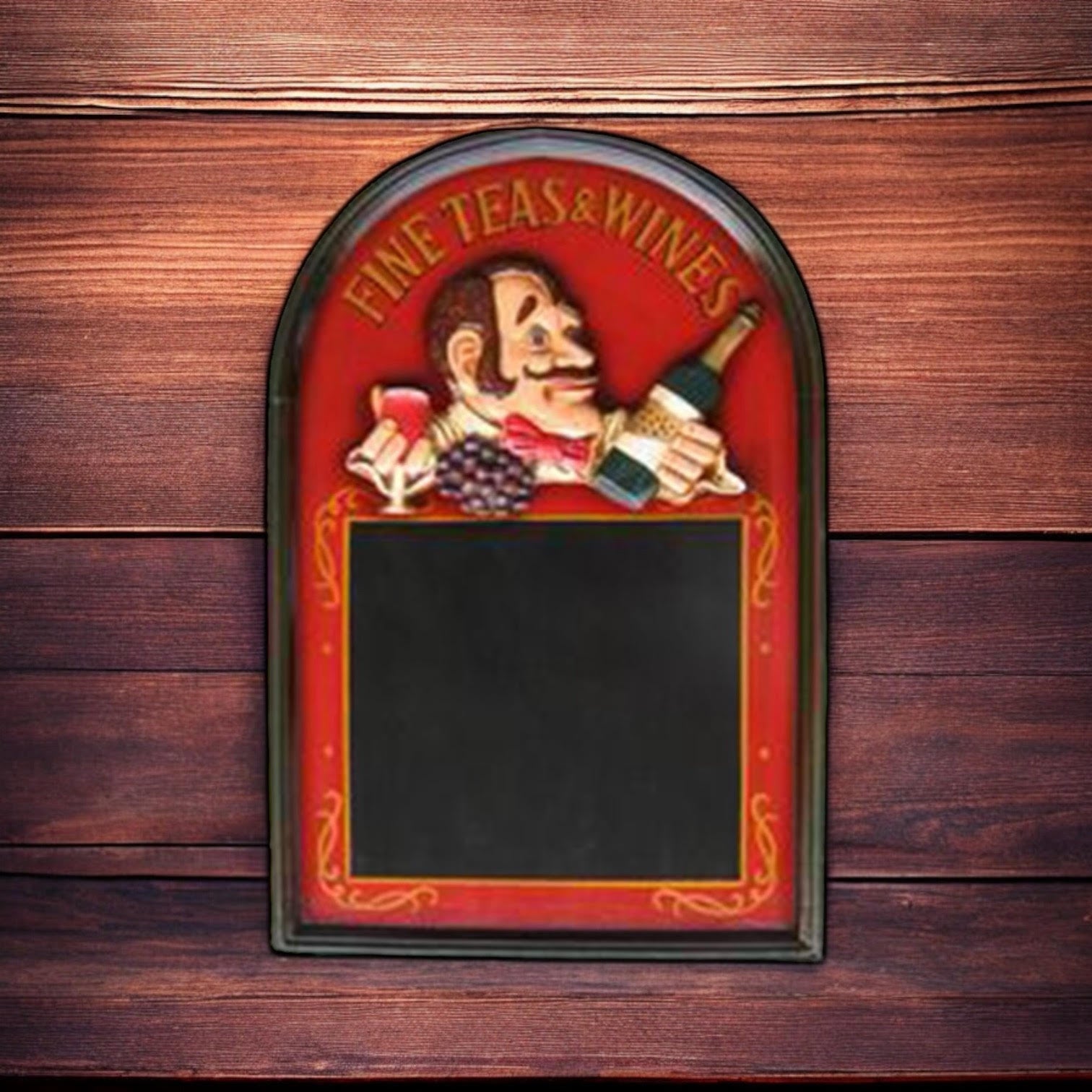 MSL 60 x 40 cm Black Menu Board with Hanging Hook, Easy Wipe Clean