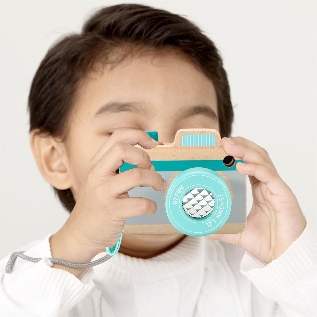 SOKA My First Camera Wooden Kaleidoscope Camera Toy for Children