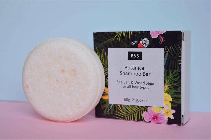 BOTANICAL SHAMPOO BAR SEA SALT & WOOD SAGE - VEGAN - 60g