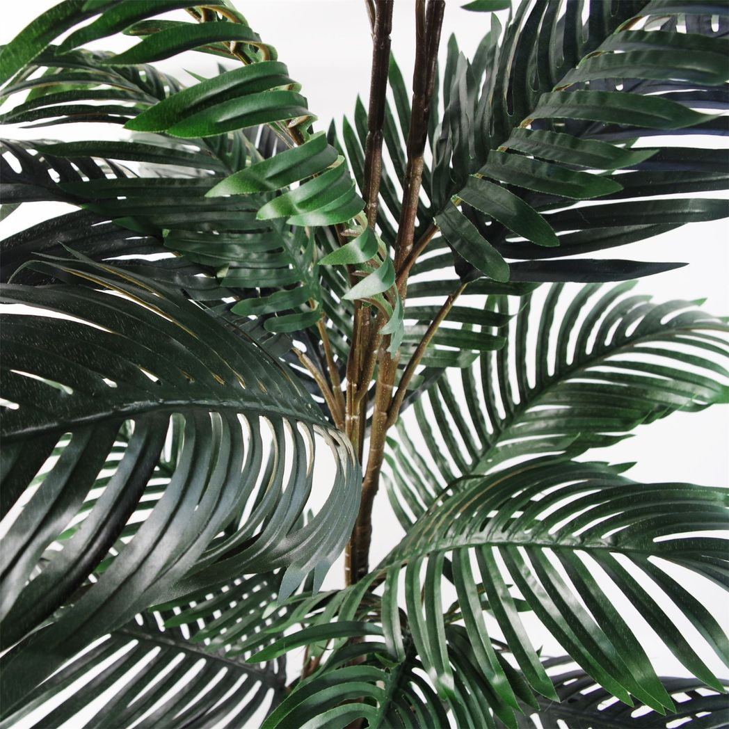 Leaf 140cm Large Bushy Artificial Palm Tree in Plastic Pot