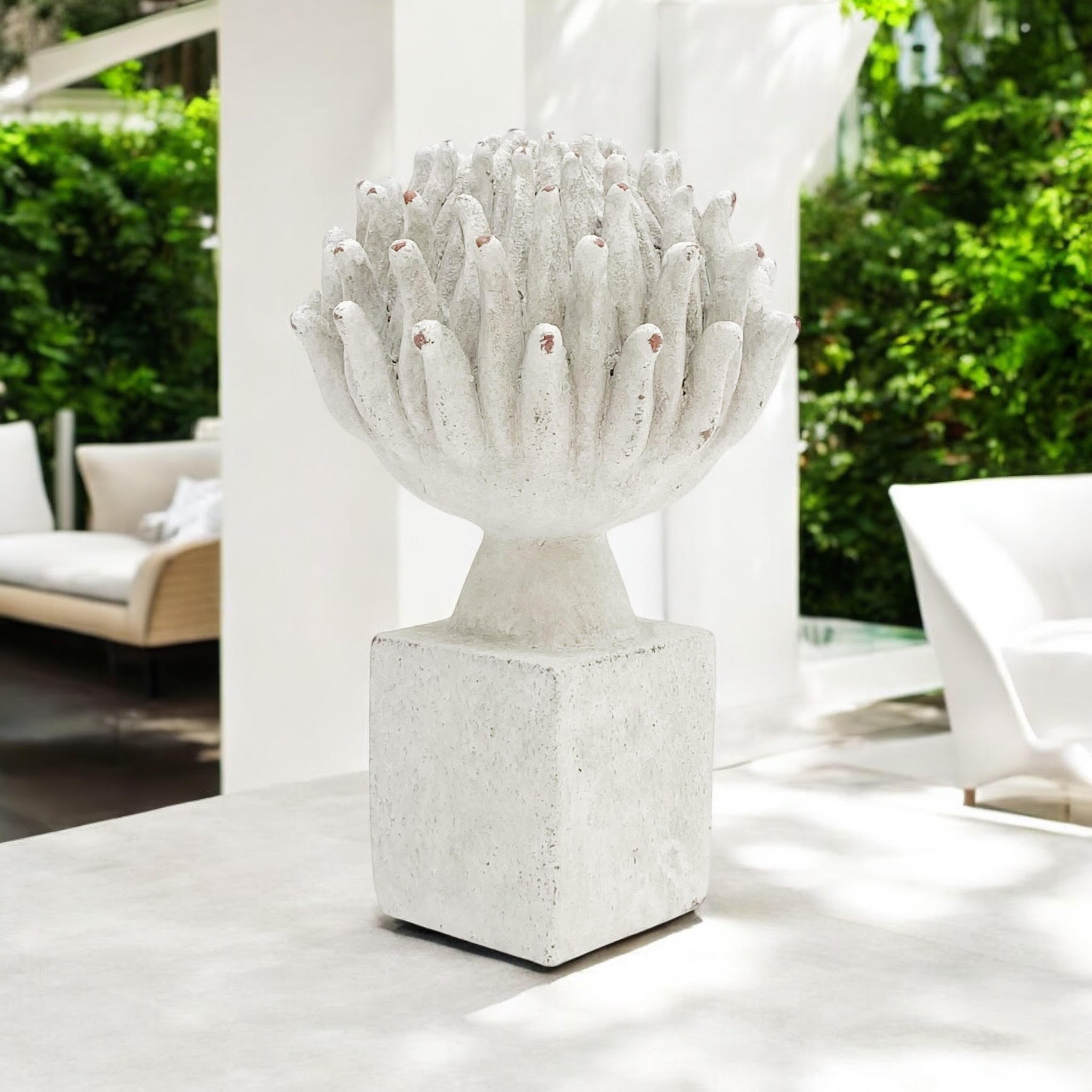 MSL 27cm Resin Flower Hand Finished Indoor Outdoor Home Decor