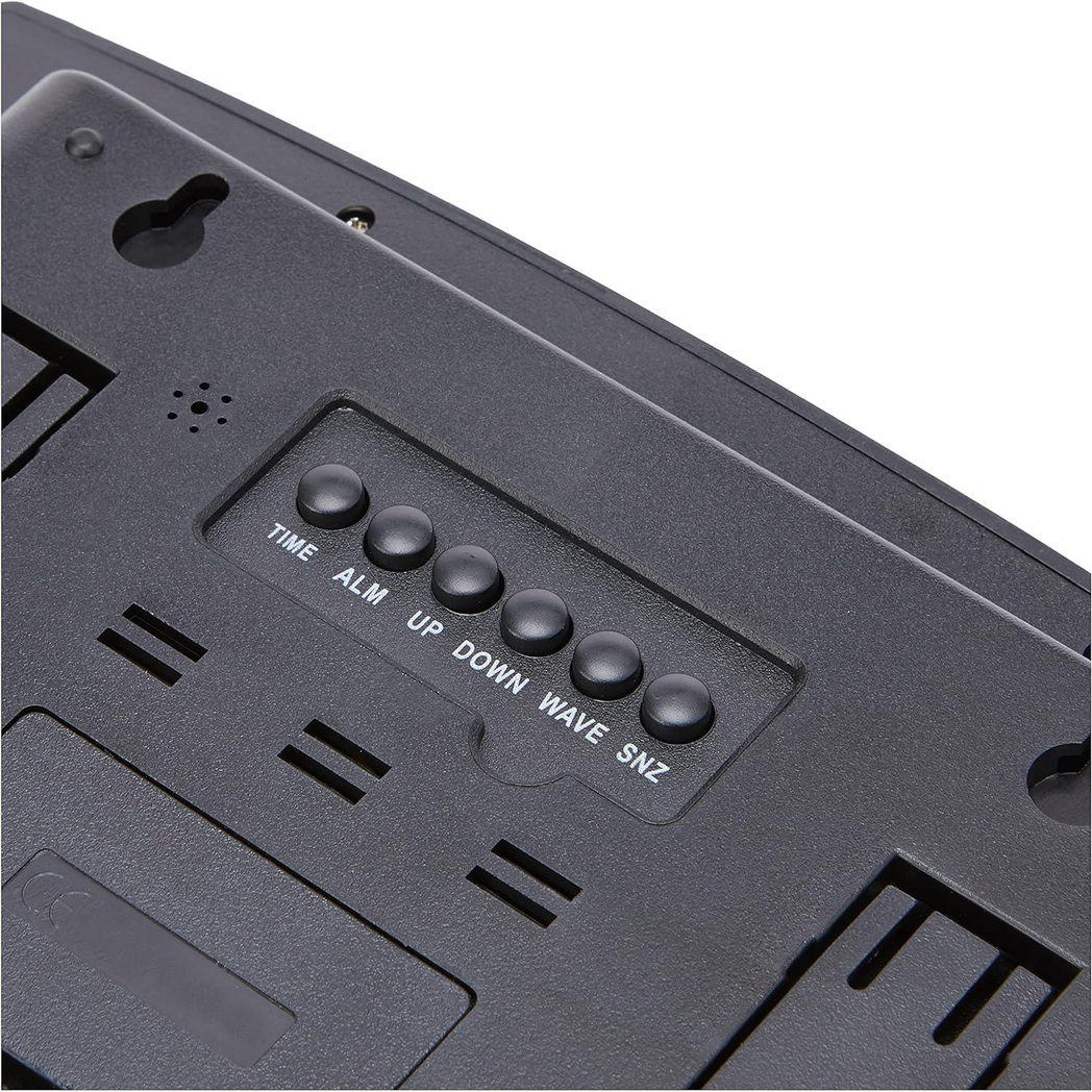Precision Radio Controlled Digital Alarm Clock with Calendar & Temperature