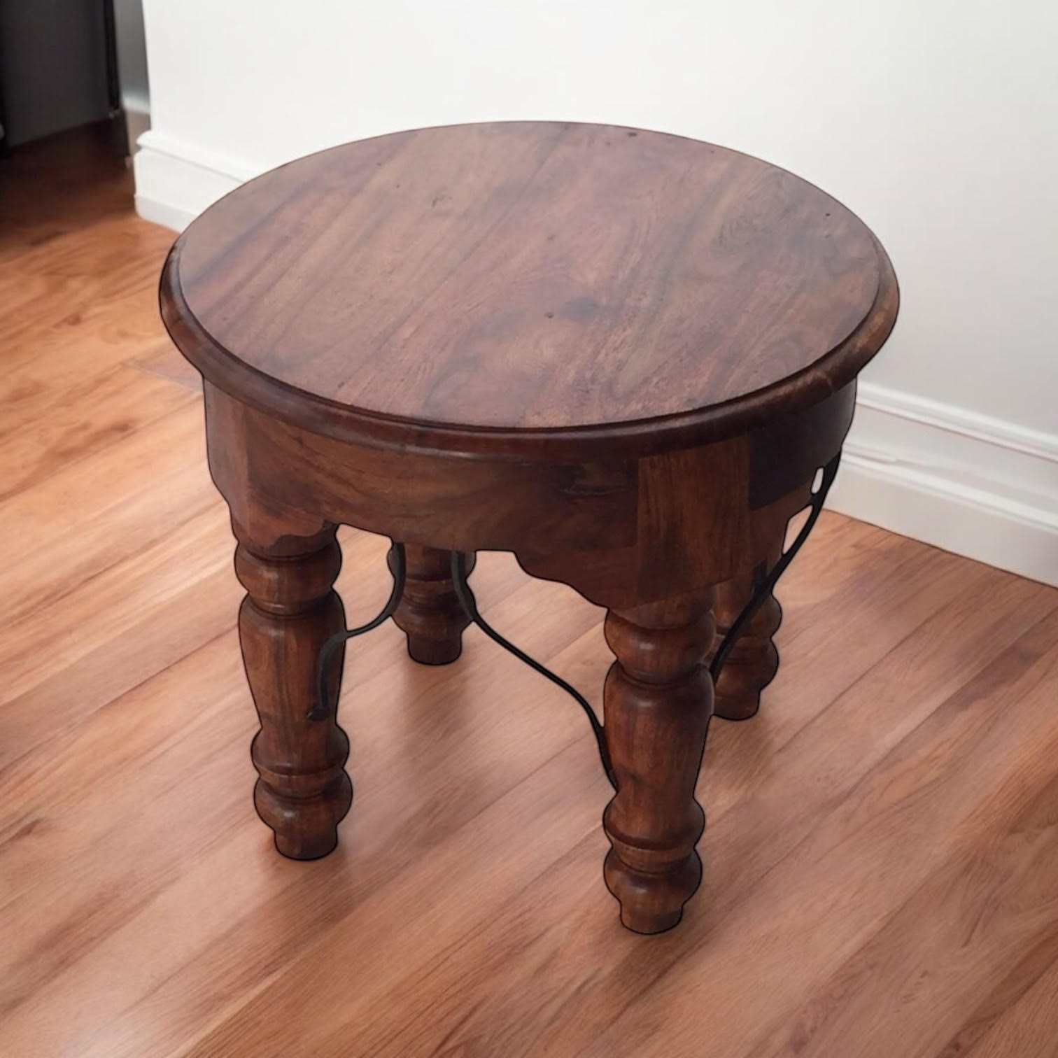 MSL 60cm Wooden Round Table, Sturdy and Versatile, Wipe Clean With Damp Cloth