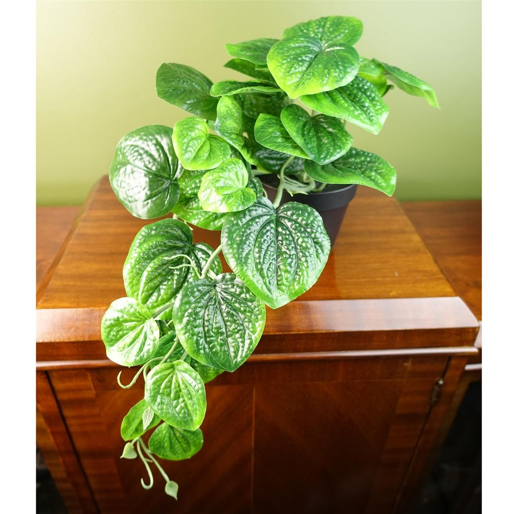 Leaf 35cm Artificial Trailing Potted Pothos Plant, Realistic Potted Plant
