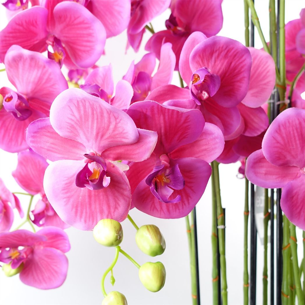 Leaf 150cm Giant Pink Artificial Orchid Plant, 189 Real Touch Flowers