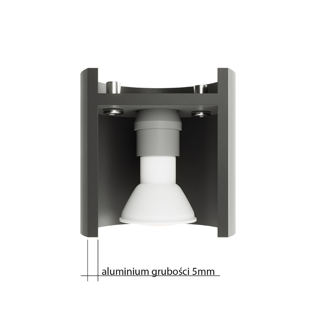 Ceiling lamp aluminum Tiube modern Design GU10