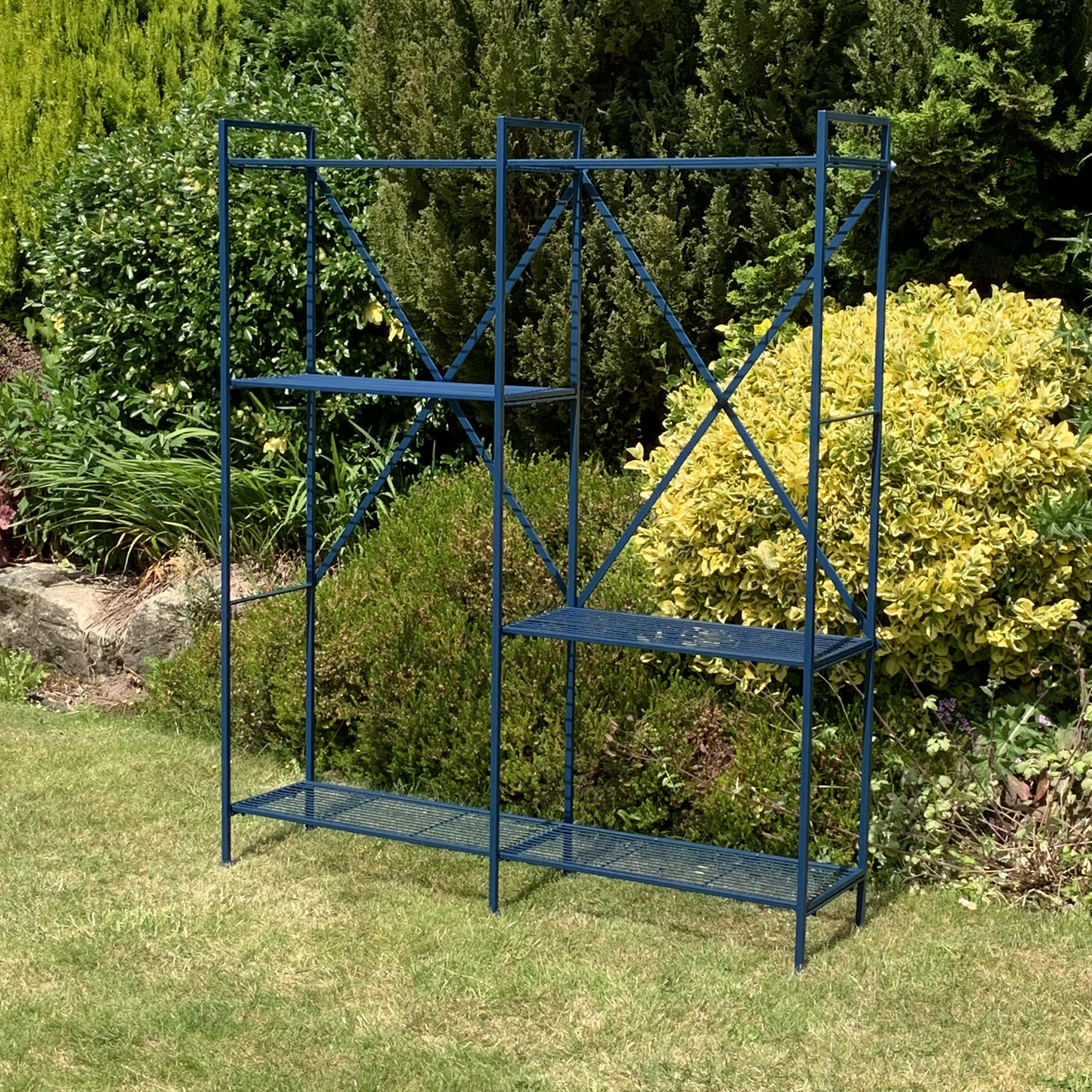 MSL 141cm Blue Powder Coated Metal Shelf Unit