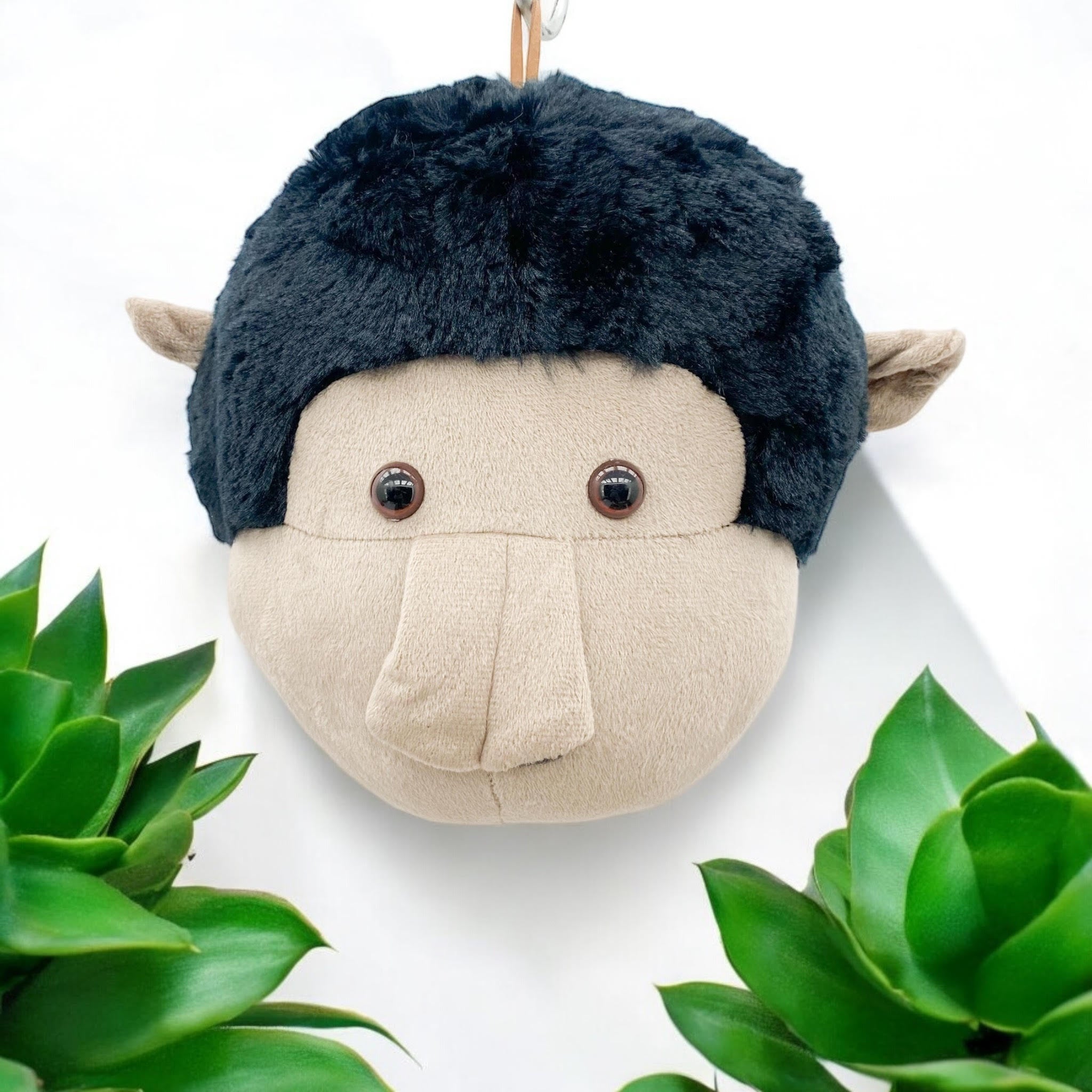 MSL 25cm Multi-Colored Monkey Head Wall Hanger, Decorative Wall Art