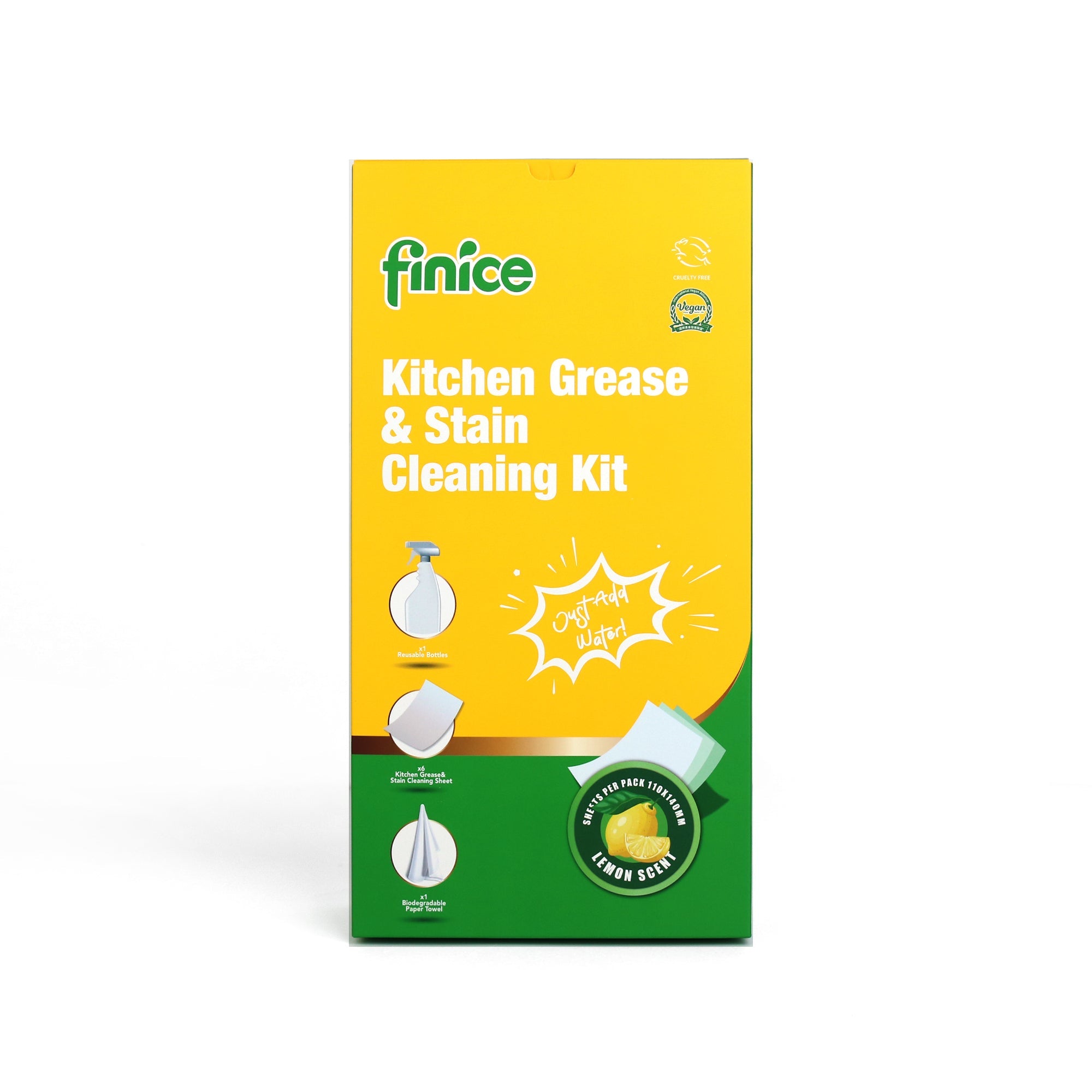Finice Kitchen Grease & Stain Cleaning Kit
