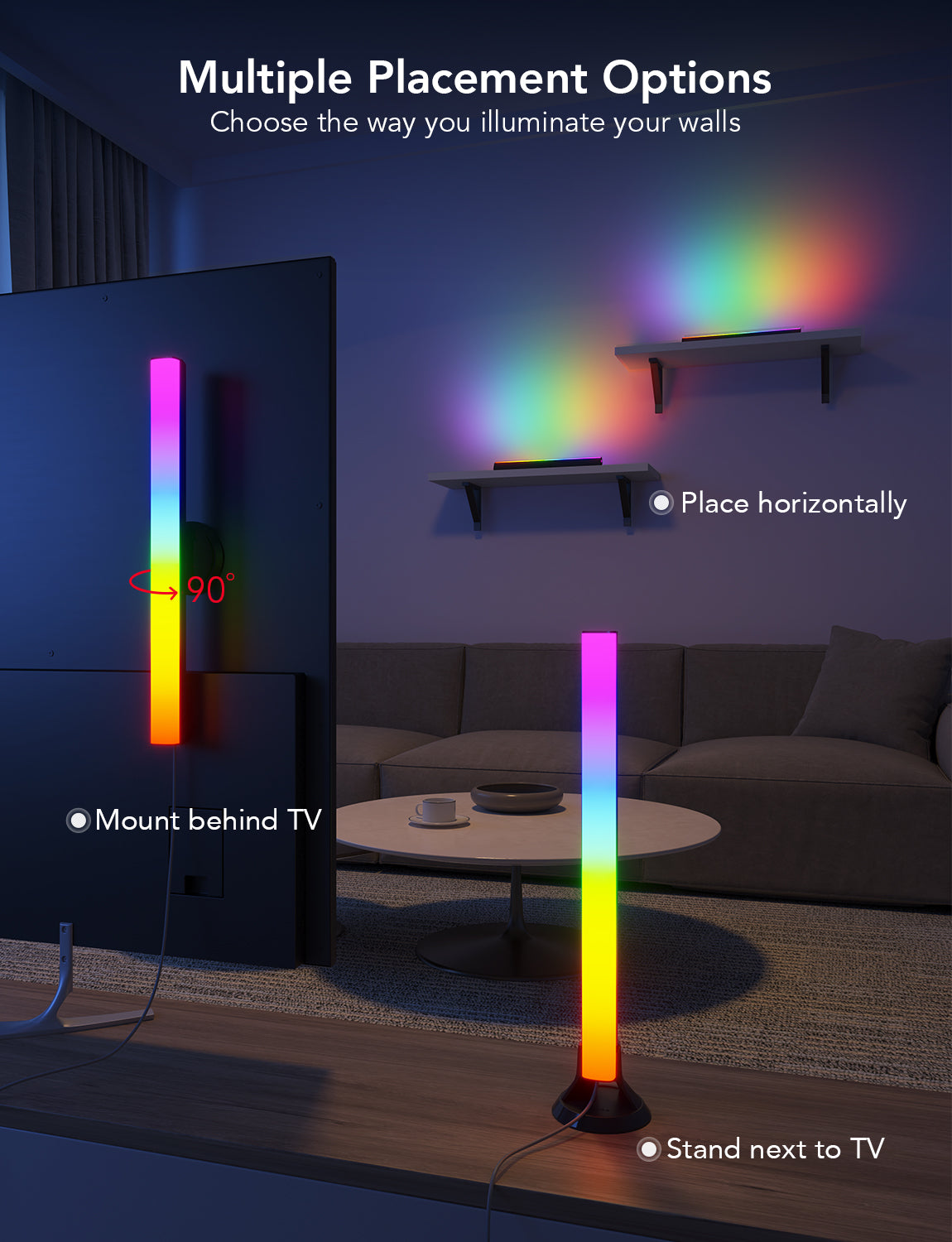 GOVEE RGBIC TV LIGHT BAR 45-70 IN TV