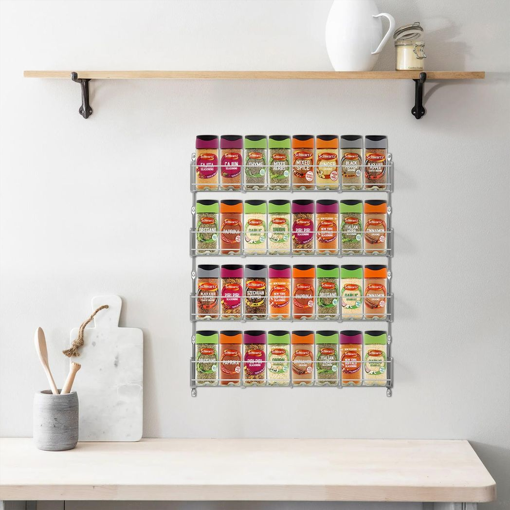 Vinsani 4 Tier Herb and Spice Rack Organiser