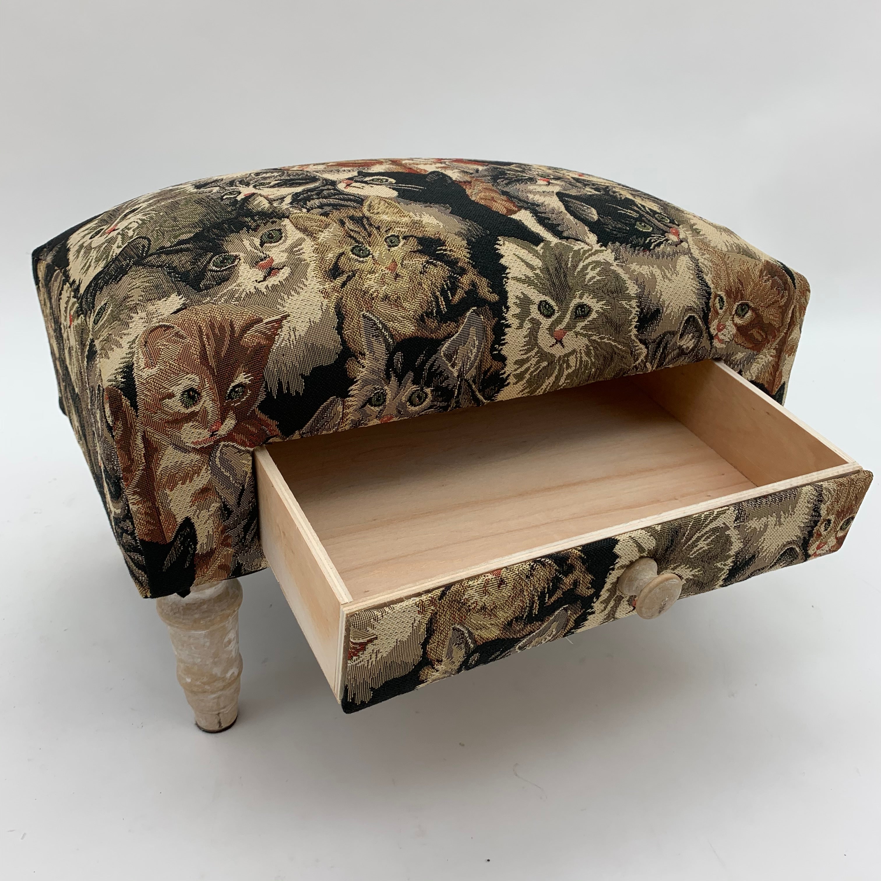 MSL Cat Footstool with Drawer
